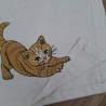 Küchenhandtuch Geschirrtuch Katze