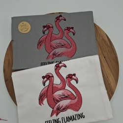 Küchenhandtuch Geschirrtuch Flamingo