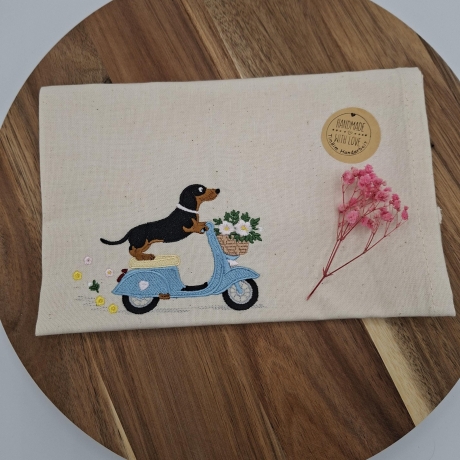 Küchenhandtuch Geschirrtuch Dackel
