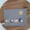 Küchenhandtuch Geschirrtuch Hühner Huhn Fransen