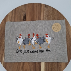 Küchenhandtuch Geschirrtuch Huhn Hühner