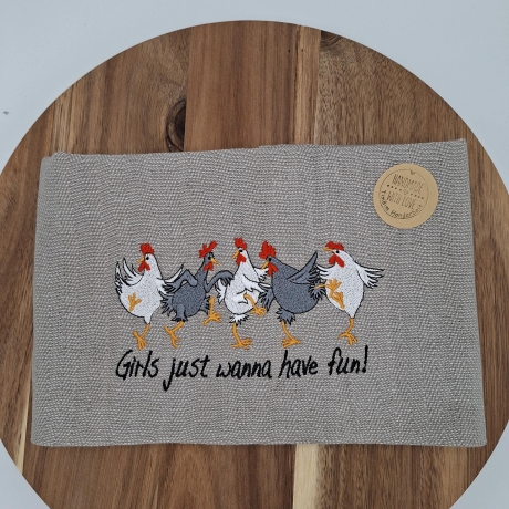 Küchenhandtuch Geschirrtuch Huhn Hühner