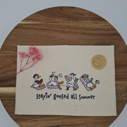 Küchenhandtuch Geschirrtuch Gänse Sommer