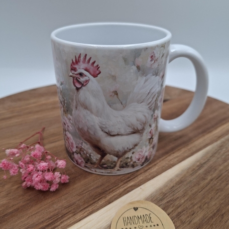 Kaffeetasse Tasse Hühner Landhaus
