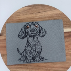 Küchenhandtuch Geschirrtuch Dackel Hund