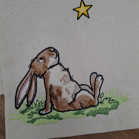 Küchenhandtuch Geschirrtuch Hase Stern