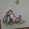 Küchenhandtuch Geschirrtuch Hase Stern