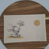 Küchenhandtuch Geschirrtuch Hase Blume
