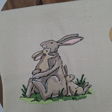 Küchenhandtuch Geschirrtuch Hase