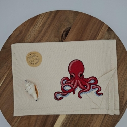 Küchenhandtuch Geschirrtuch Krake Oktopus