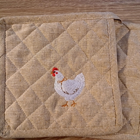 Topflappen Hühner Huhn