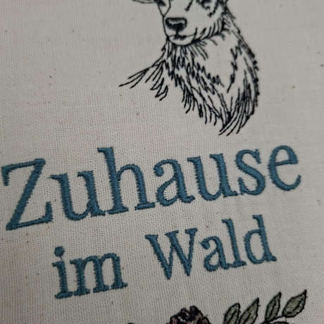 Küchenhandtuch Geschirrtuch Reh Hirsch Wald