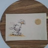 Küchenhandtuch Geschirrtuch Hase Blume