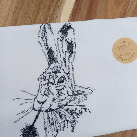 Küchenhandtuch Geschirrtuch Hase