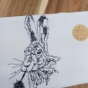Küchenhandtuch Geschirrtuch Hase