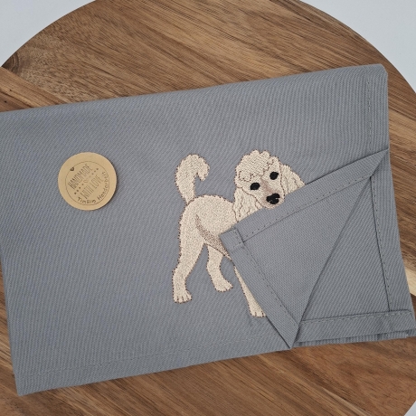 Küchenhandtuch Geschirrtuch Pudel Hund