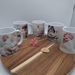 Kaffeetasse Tasse Hühner Landhaus