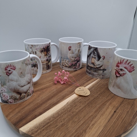 Kaffeetasse Tasse Hühner Landhaus
