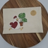 Küchenhandtuch Geschirrtuch Huhn Herz