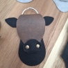 Schlüsselanhänger Kunstleder Kuh Pferd Schwein