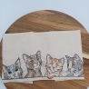 Küchenhandtuch Geschirrtuch Katzen