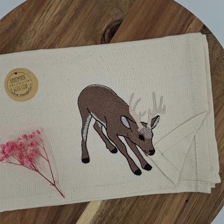 Küchenhandtuch Geschirrtuch Hirsch