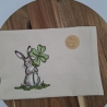Küchenhandtuch Geschirrtuch Hase Kleeblatt