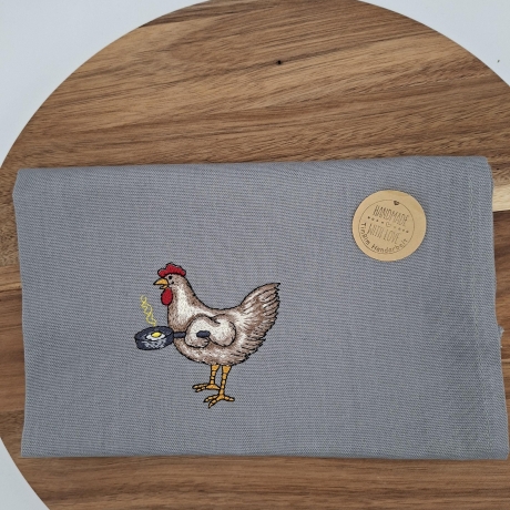 Küchenhandtuch Geschirrtuch Hühner Huhn Hahn
