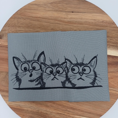 Küchenhandtuch Geschirrtuch Katzen