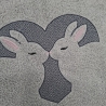 Gästehandtuch Hase Herz