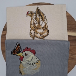 Küchenhandtuch Geschirrtuch Hühner Huhn