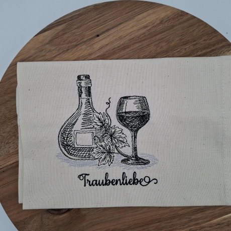 Küchenhandtuch Geschirrtuch Wein Trauben