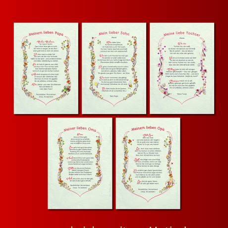 Geschenk Urkunde Meine liebe Mama, Zeichnung mit humorvollem Gedicht, Bild-Präsent für die Mutti, persönlich durch Wunschtext