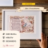 Geschenk Karte Urkunde 90. Geburtstag, Zeichnung mit humorvollem Gedicht, A4 Bild-Präsent