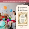 Geschenk Karte Urkunde Wohnungseinweihung, Zeichnung mit humorvollem Gedicht, A4 Bild-Präsent