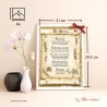 Geschenk Karte Urkunde Hochzeit, Zeichnung mit humorvollem Gedicht, A4 Bild-Präsent