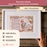 Geschenk Karte Urkunde zur Verabschiedung in die Rente, Zeichnung mit humorvollem Gedicht, A4 Bild-Präsent