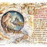 Geschenk Karte Sternzeichen Jungfrau, Zeichnung mit Spruchtext, A4 Bild-Präsent