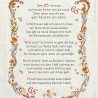 Geschenk Karte Urkunde 65. Geburtstag, Zeichnung mit humorvollem Gedicht, A4 Bild-Präsent