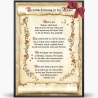 Geschenk Karte Urkunde zur Verabschiedung in die Rente, Zeichnung mit humorvollem Gedicht, A4 Bild-Präsent