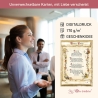 Geschenk Karte Urkunde Chefin, Zeichnung mit humorvollem Gedicht, A4 Bild-Präsent