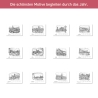 Kunst - Kalender Sachsen 2027 mit Bleistift-Zeichnungen