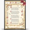 Geschenk Karte Urkunde 60. Geburtstag, Zeichnung mit humorvollem Gedicht, A4 Bild-Präsent