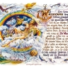 Geschenk Karte Sternzeichen Wassermann, Zeichnung mit Spruchtext, A4 Bild-Präsent