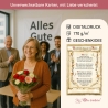 Geschenk Karte Urkunde zur Verabschiedung in die Rente, Zeichnung mit humorvollem Gedicht, A4 Bild-Präsent