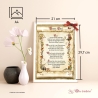 Geschenk Karte Urkunde Chef, Zeichnung mit humorvollem Gedicht, A4 Bild-Präsent