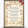 Geschenk Karte Urkunde 40. Geburtstag, Zeichnung mit humorvollem Gedicht, A4 Bild-Präsent