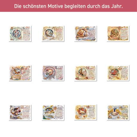 Kunst - Kalender Streifenkalender 2027 mit Sternzeichen