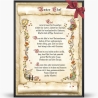Geschenk Karte Urkunde Chef, Zeichnung mit humorvollem Gedicht, A4 Bild-Präsent