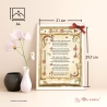 Geschenk Karte Urkunde 60. Geburtstag, Zeichnung mit humorvollem Gedicht, A4 Bild-Präsent